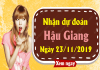 Thống kê kqxs hậu giang ngày 23/11 chuẩn