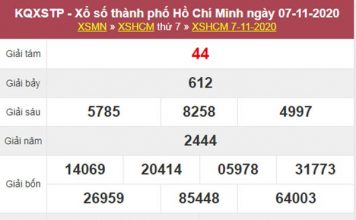 Nhận định KQXS Hồ Chí Minh 9/11/2020 thứ 2 tỷ lệ trúng cao