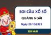 Soi cầu xổ số Quảng Ngãi ngày 23/10/2021
