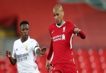 Tin Liverpool 15/3: Fabinho đánh giá cao tài năng của Vinicius