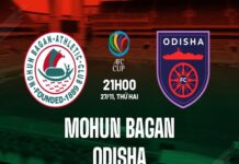 Kèo châu Á Mohun Bagan vs Odisha, 21h00 ngày 27/11