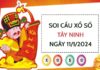 Soi cầu KQ xổ số Tây Ninh ngày 11/1/2024 thứ 5 hôm nay