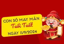 Con số may mắn tuổi Tuất hôm nay ngày 11/9/2024 phát tài phát lộc