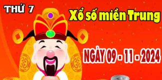 Kết quả XSMT ngày 9/11/2024 - Thống kê xổ số miền Trung thứ 7