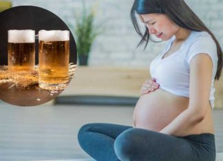 Bầu 4 tháng uống bia được không?