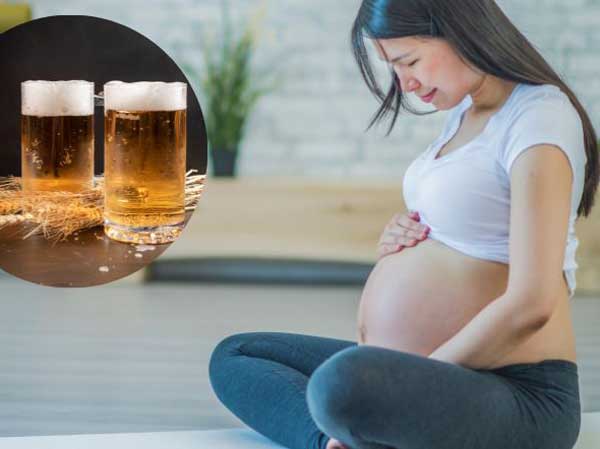 Bầu 4 tháng uống bia được không?