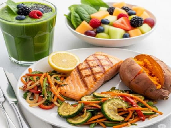 thực đơn giảm cân bằng sữa hạt ngày 6