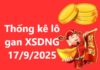 Thống kê lô gan KQXS Đà Nẵng 17/9/2025