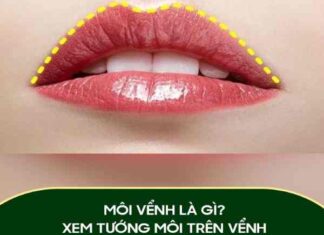 môi trên vểnh lên