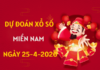 Dự đoán XSMN 25/4/2026 - Soi cầu Miền Nam thứ 7 thần tài